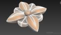 Decorative rosette flower. Download free 3d model for cnc - USRZ_1057 3D